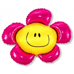 Balon foliowy Kwiatek Różowy 60 cm
